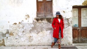 Sabrina Barbante - cappotto rosso - gipsy - abbigliamento