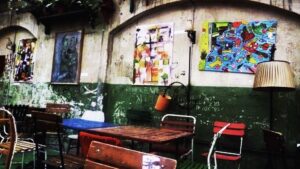 art e interior decor in Szimpla Kert